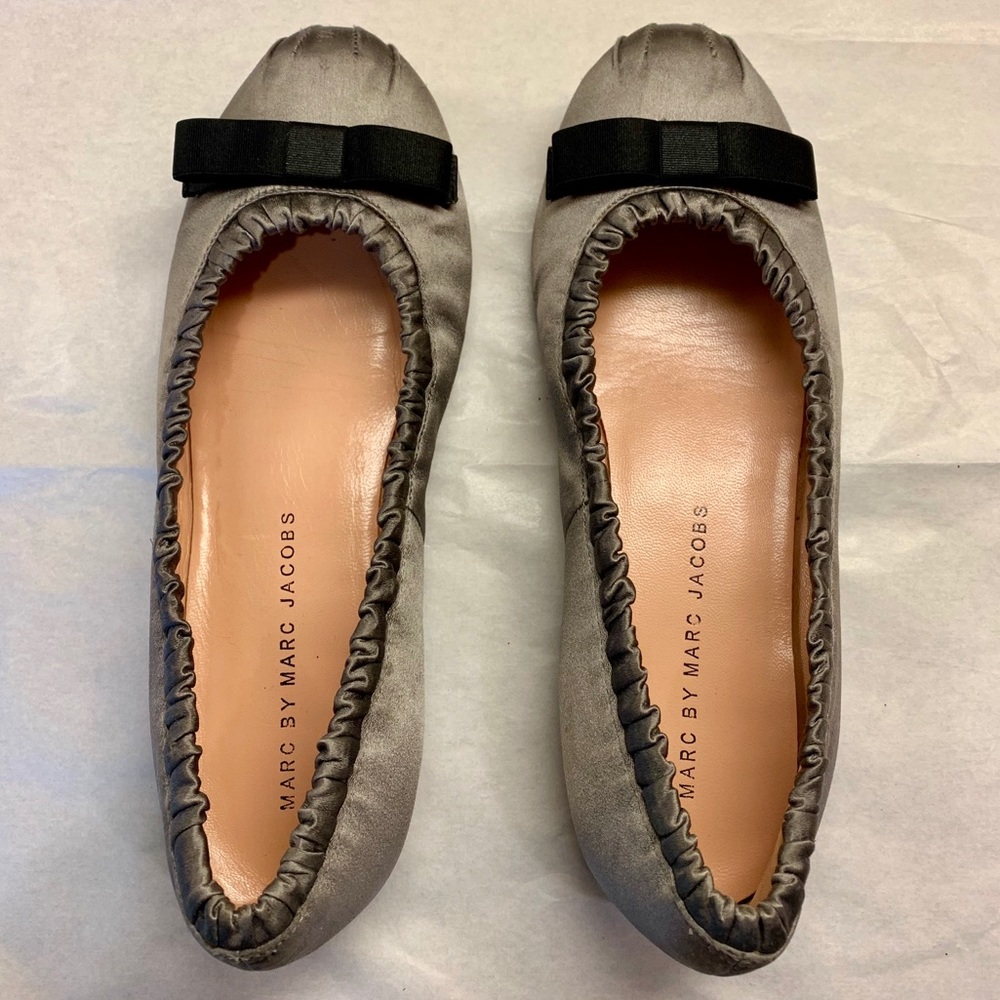 MARC by Marc Jacobs Satin Bow-Accented Flats